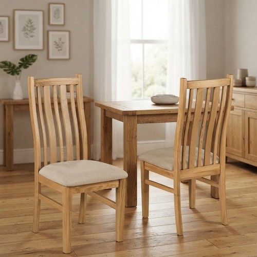 Stylish oak dining chairs set - stylish,