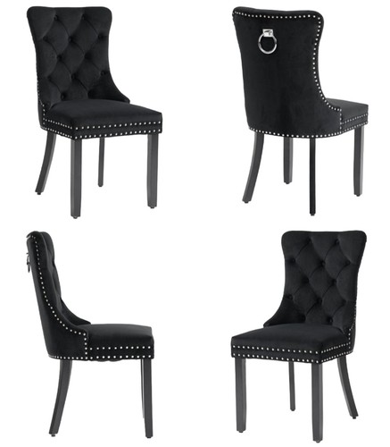 Set velvet dining - velvet, chairs