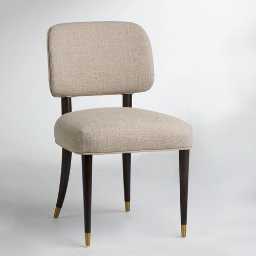 Linen fabric dining chair - linen,