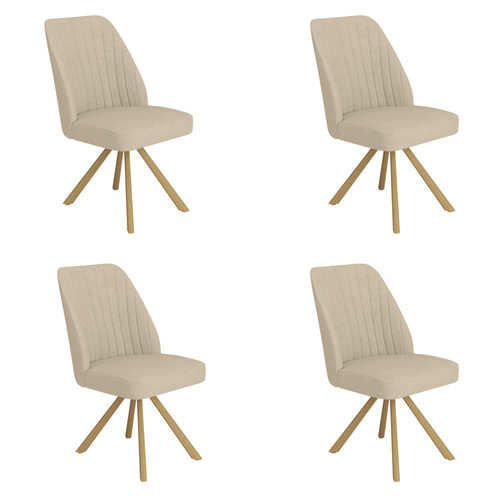 Set beige upholstered - set, 4