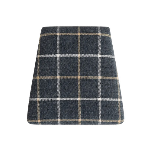 Checked slate fabric - fabric, seat