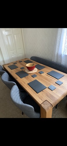 Solid oak rectangular dining - rectangular,