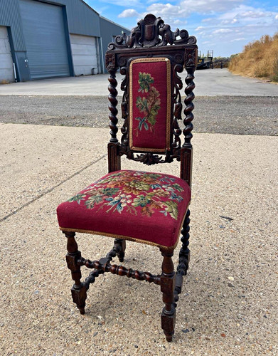 Antique victorian carved oak - victorian,