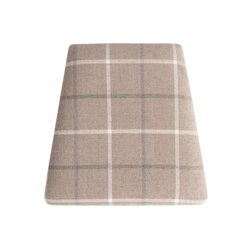 Checked beige fabric - seat, pad