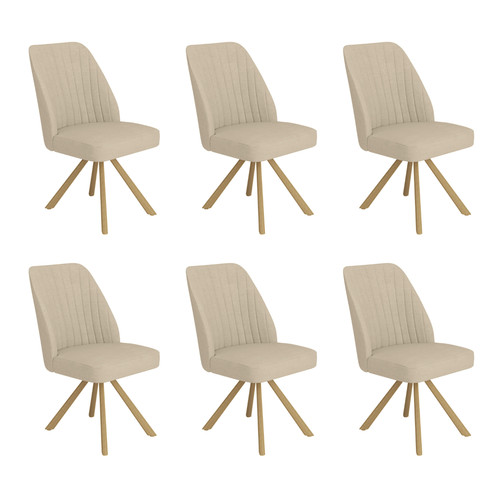 Set beige upholstered - 6,