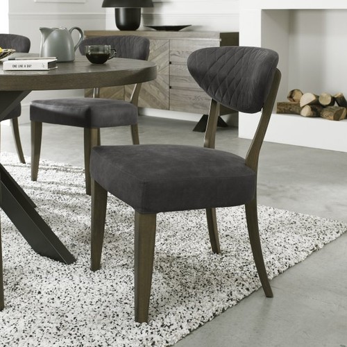 Bosco fumed oak dining chair - oak,